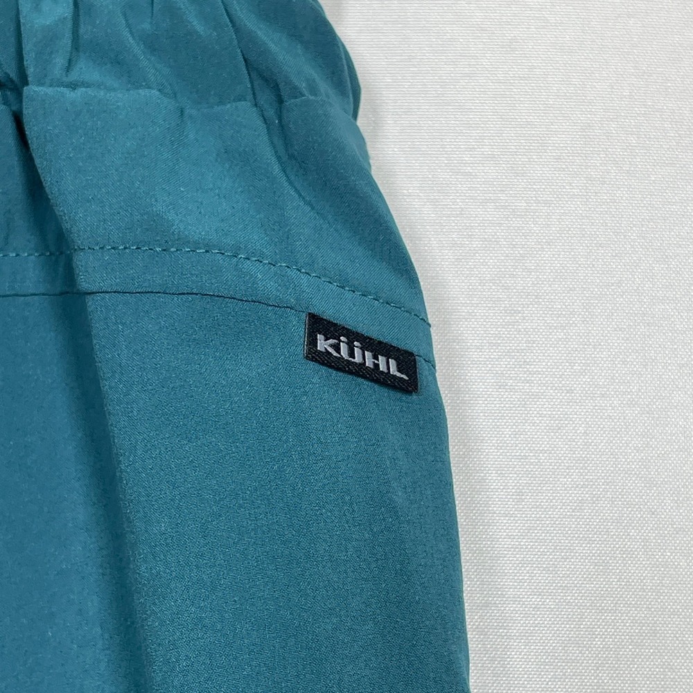 Kuhl Freeflex Teal Hiking Elastic Waist Outdoor Lightweight Shorts Women's LARGE - Picture 7 of 10